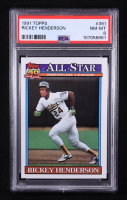 Rickey Henderson 1991 Topps #391 AS (PSA 8) at PristineAuction.com