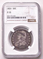 1831 Capped Bust Silver Half Dollar (NGC F15) at PristineAuction.com