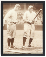1923 Babe Ruth & Lou Gehrig Yankees Custom Framed Photo at PristineAuction.com
