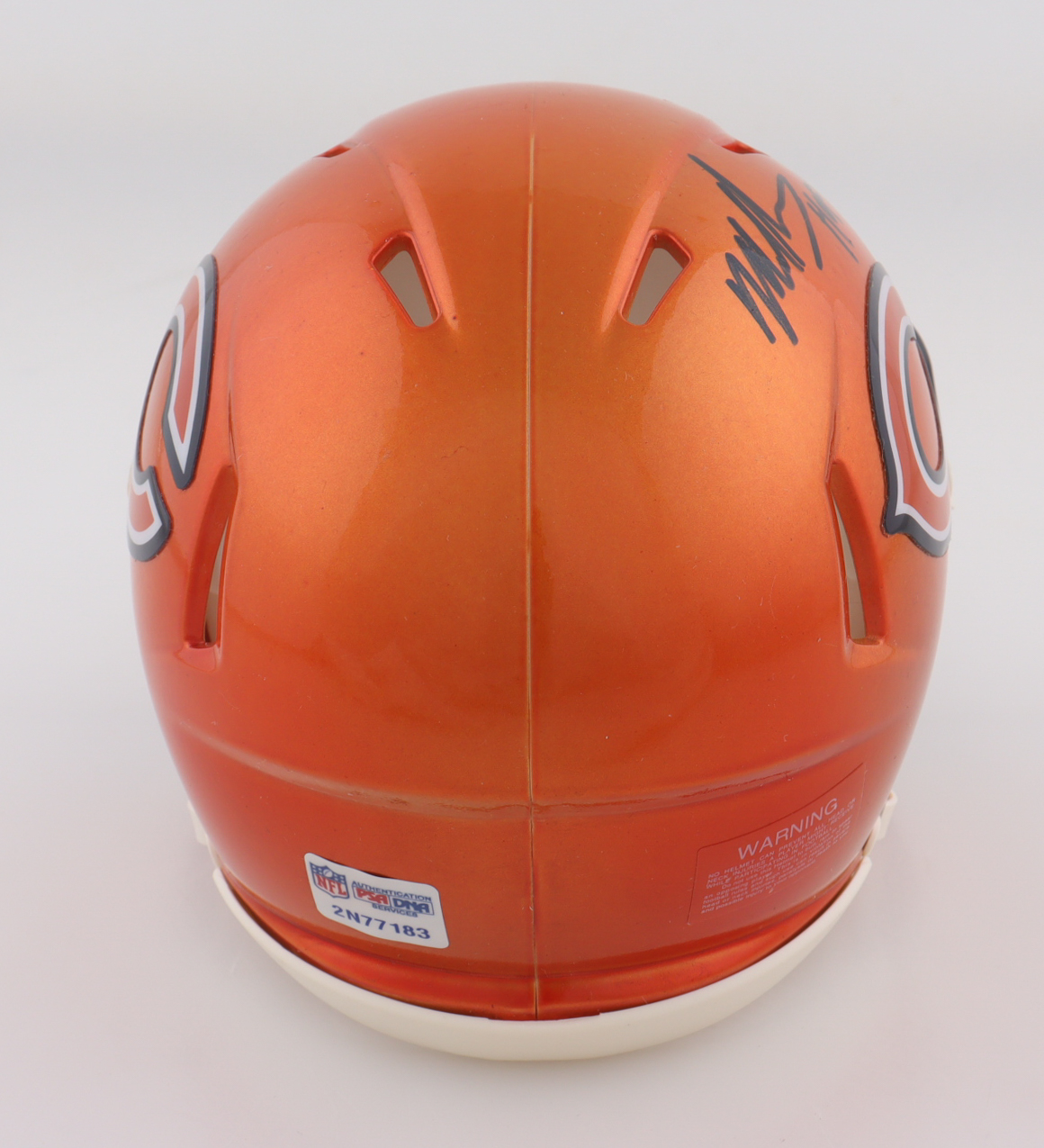 Mike Singletary Signed Bears Flash Alternate Speed Mini Helmet Inscribed "HOF 98" (PSA) at PristineAuction.com Mike Singletary Signed Bears Flash Alternate Speed Mini Helmet Inscribed "HOF 98" (PSA) at PristineAuction.com