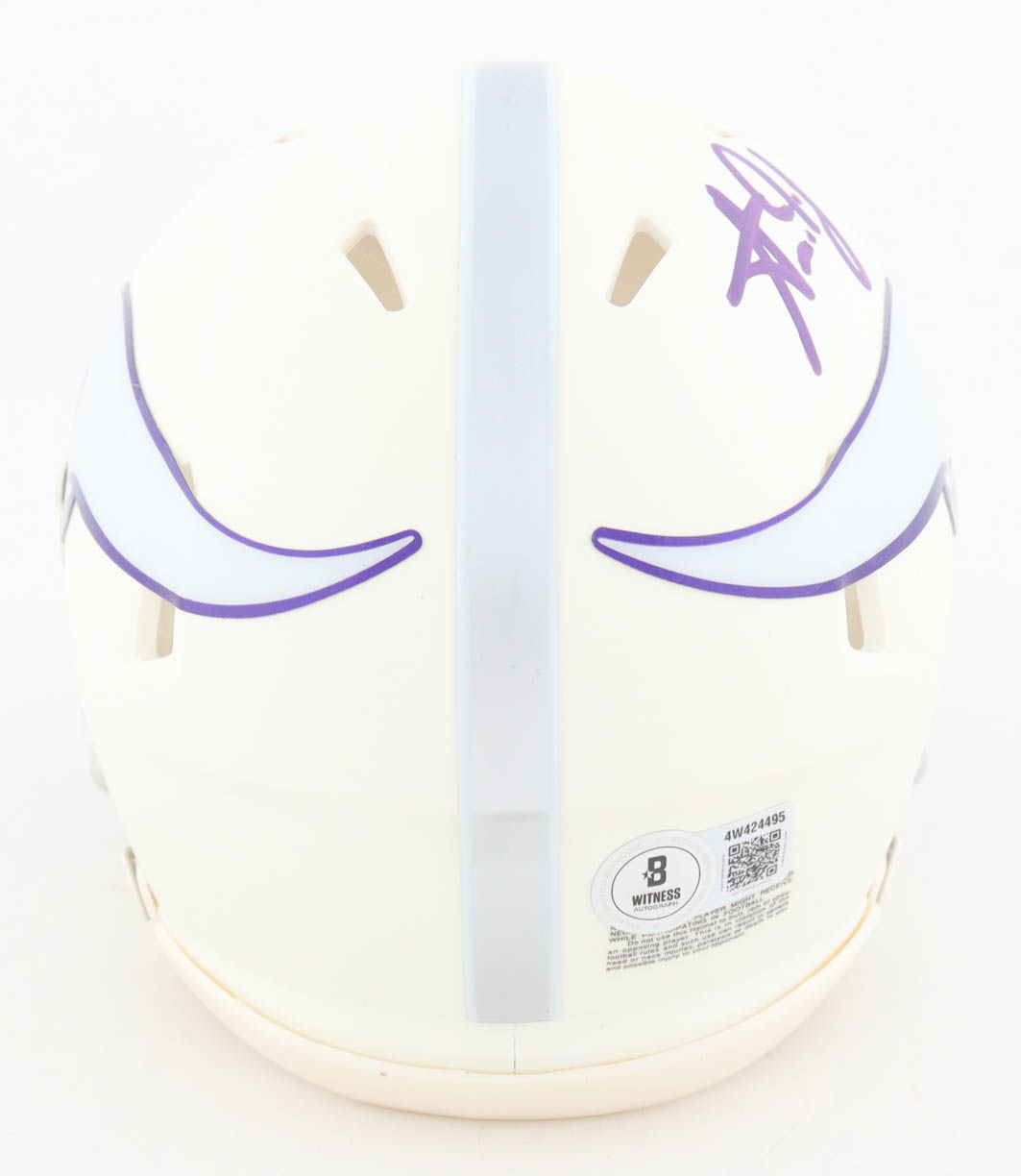 Aaron Jones Signed Vikings Alternate Speed Mini Helmet (Beckett) at PristineAuction.com Aaron Jones Signed Vikings Alternate Speed Mini Helmet (Beckett) at PristineAuction.com