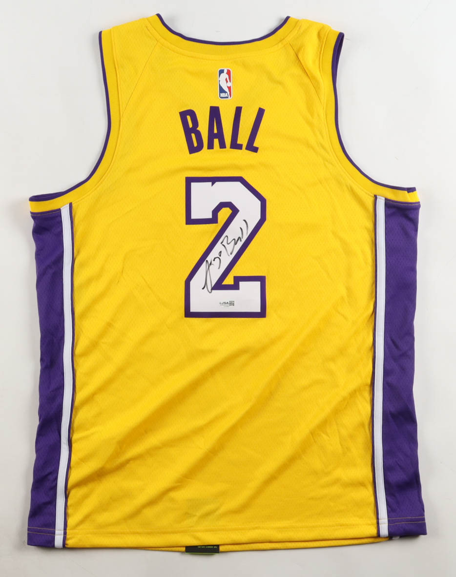 Lonzo Ball Signed Lakers Nike Authentic Jersey (JSA) at PristineAuction.com Lonzo Ball Signed Lakers Nike Authentic Jersey (JSA) at PristineAuction.com