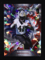 Alvin Kamara 2023 Wild Card American Metallix RWB Crystal #WMFAK #1/1 at PristineAuction.com