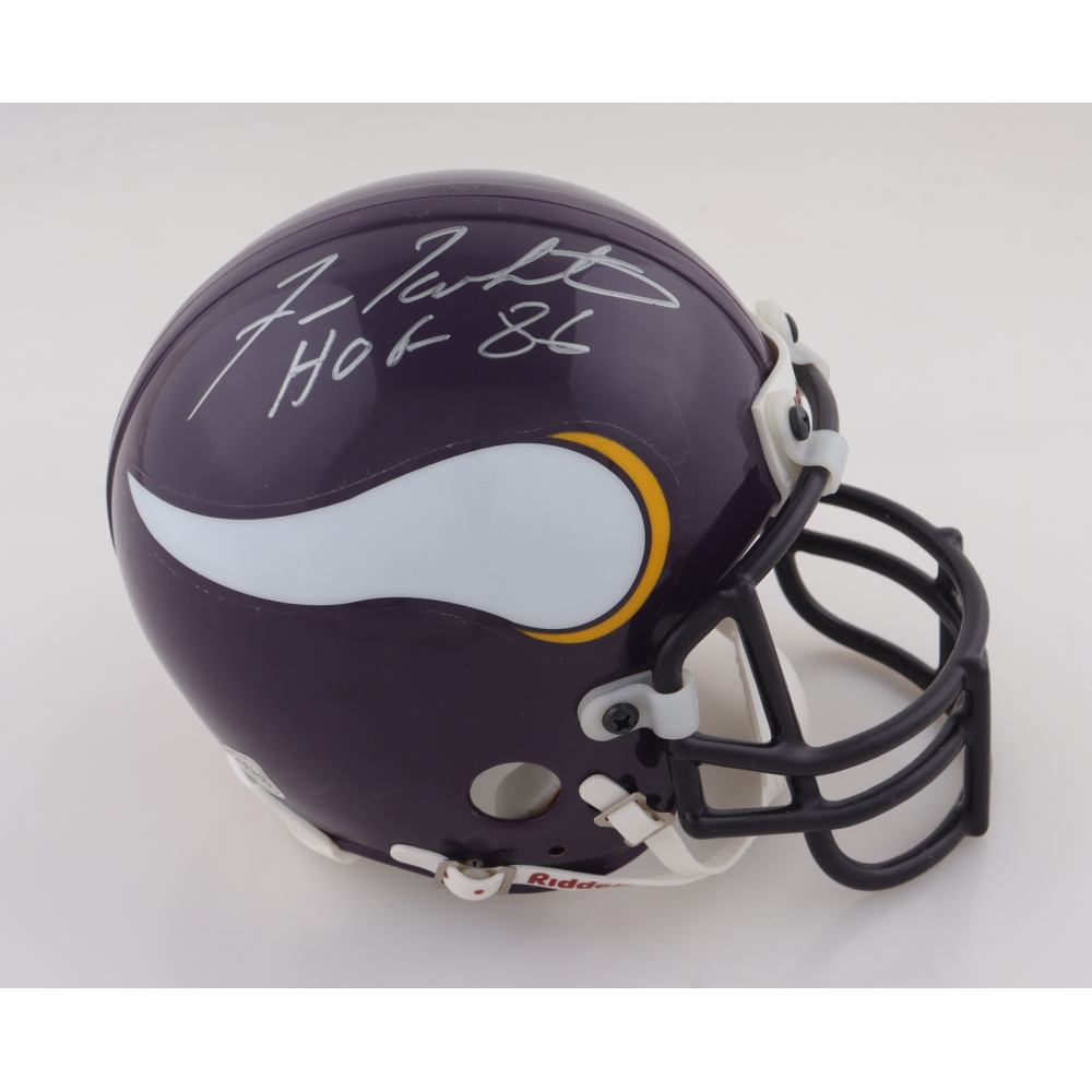 Fran Tarkenton Signed Vikings Mini Helmet Inscribed "HOF 86" (Creative) at PristineAuction.com