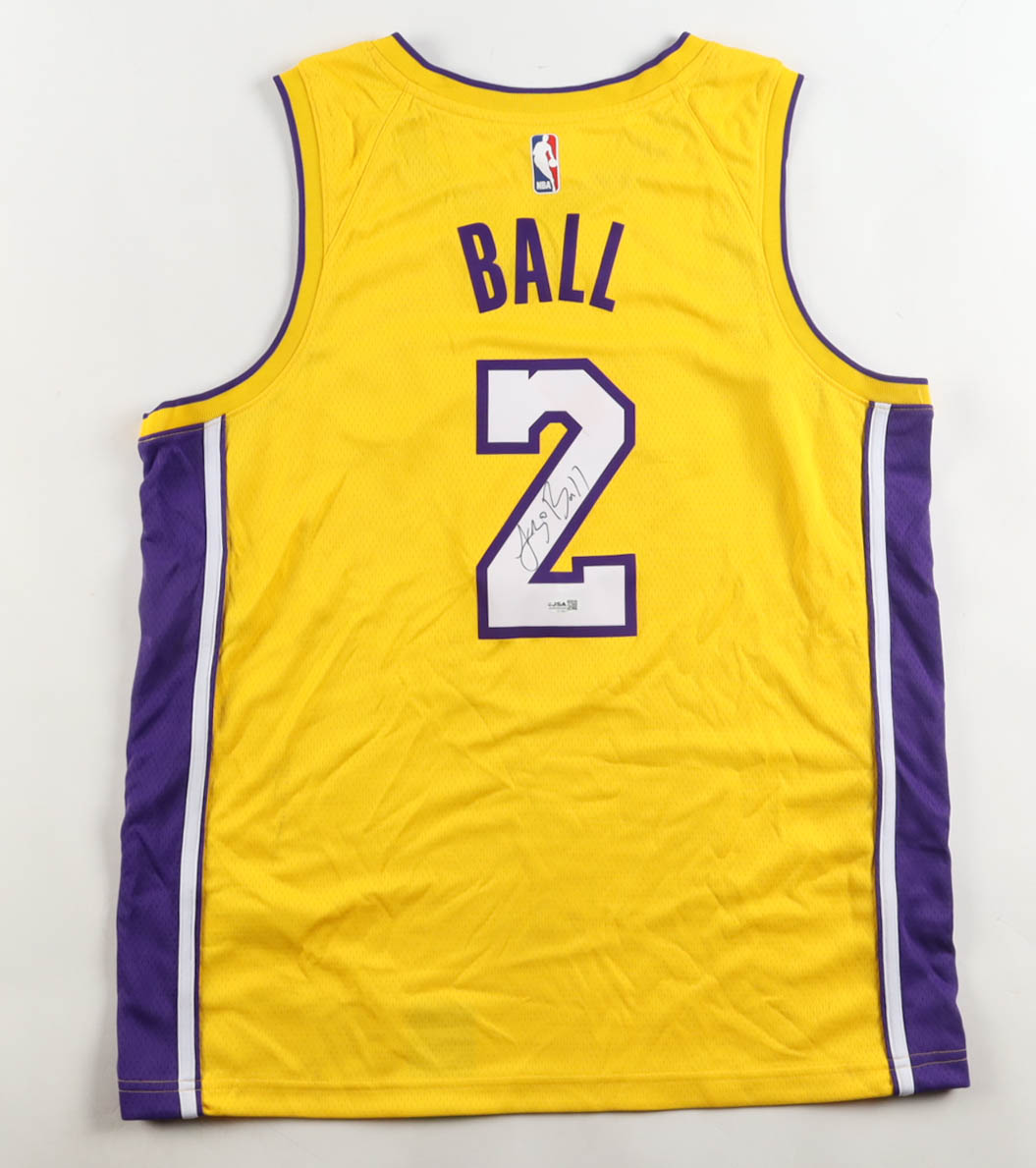 Lonzo Ball Signed Lakers Nike Authentic Jersey (JSA) at PristineAuction.com Lonzo Ball Signed Lakers Nike Authentic Jersey (JSA) at PristineAuction.com