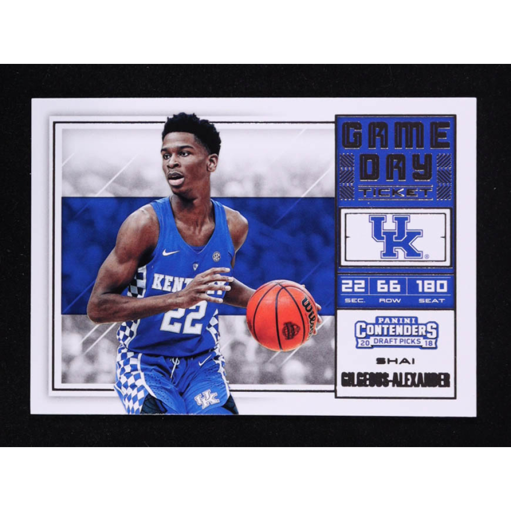 Shai Gilgeous-Alexander 2018-19 Panini Contenders Draft Picks Game Day Tickets #14 RC at PristineAuction.com