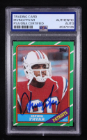 Irving Fryar Signed 1986 Topps #34 (PSA) at PristineAuction.com