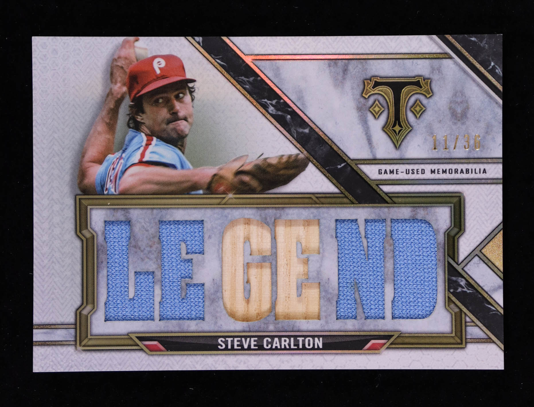 Steve Carlton 2021 Topps Triple Threads Legend Relics #RLSC #11/36 at PristineAuction.com Steve Carlton 2021 Topps Triple Threads Legend Relics #RLSC #11/36 at PristineAuction.com