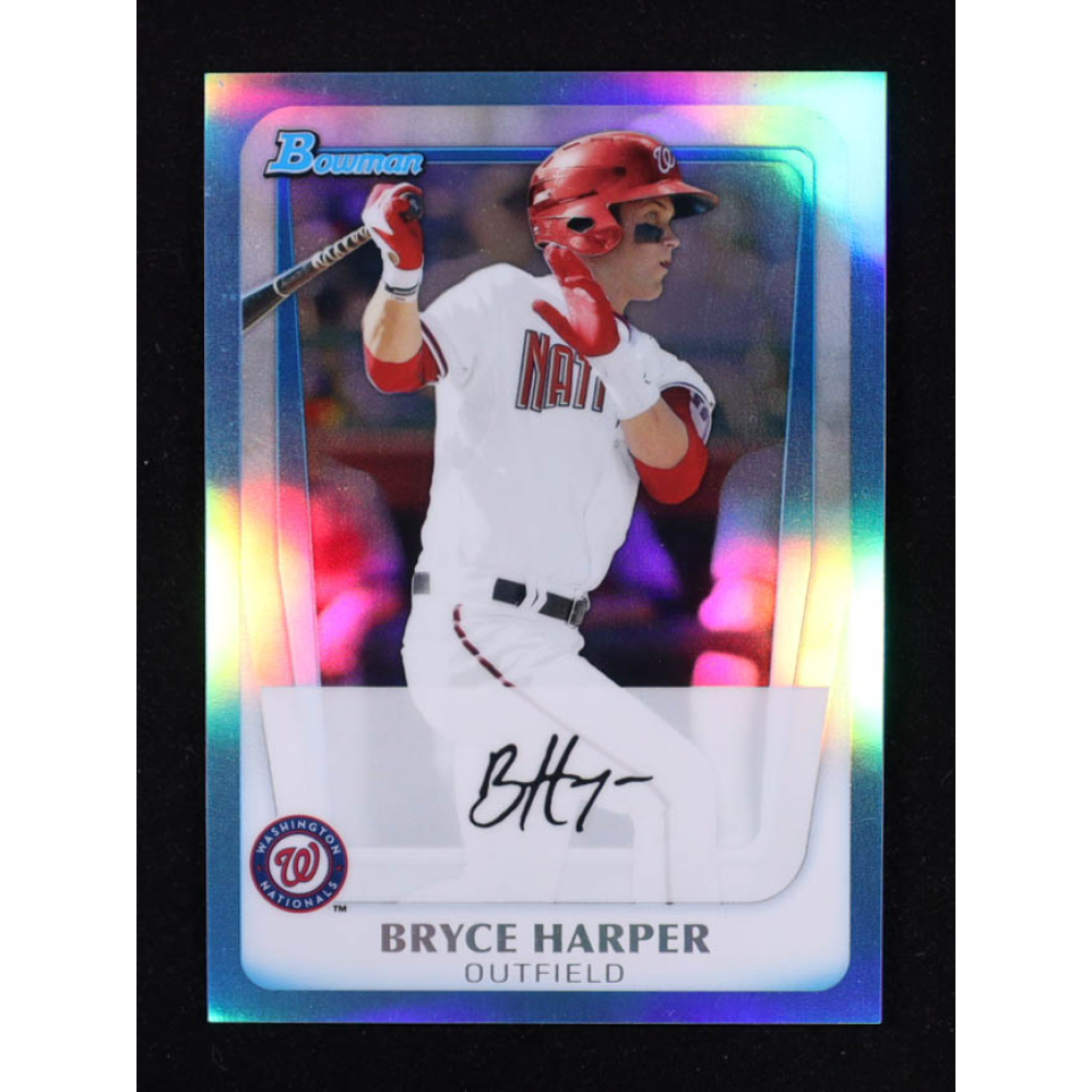 Bryce Harper 2013 Bowman Rookie Reprint Blue Sapphire Refractors #BP1 at PristineAuction.com