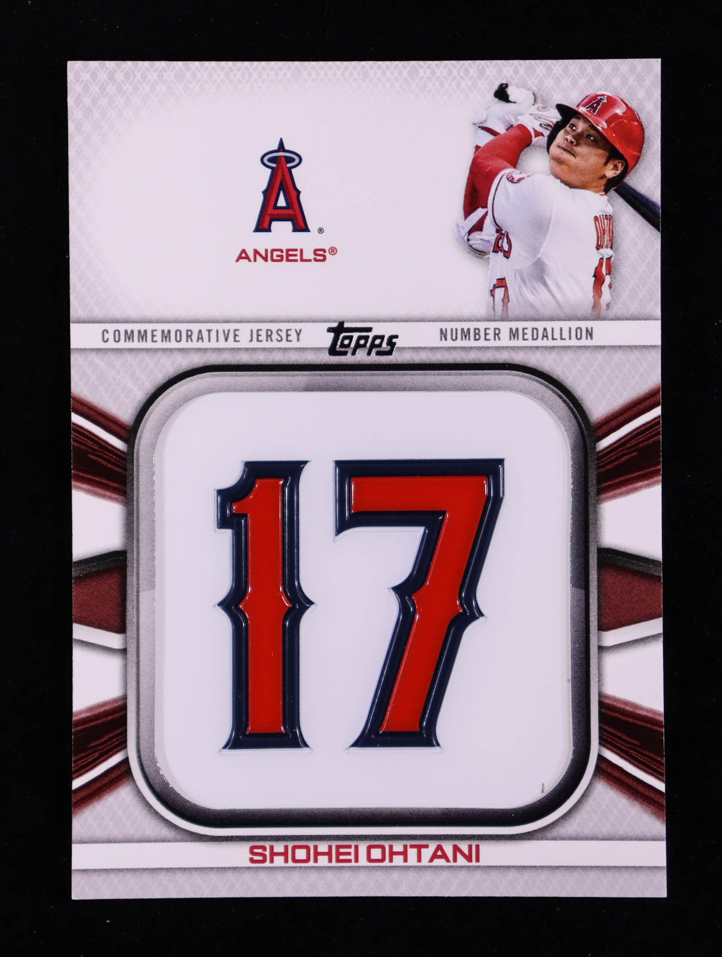 Shohei Ohtani 2022 Topps Commemorative Player Jersey Number Medallions #JNMSO at PristineAuction.com Shohei Ohtani 2022 Topps Commemorative Player Jersey Number Medallions #JNMSO at PristineAuction.com