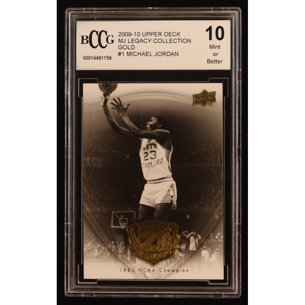 Michael Jordan 2009-10 Upper Deck Michael Jordan Legacy Collection Gold #1 (BCCG 10) at PristineAuction.com