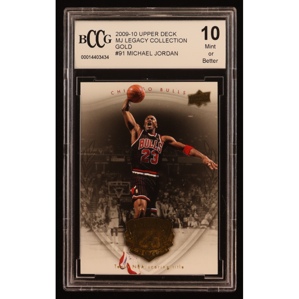 Michael Jordan 2009-10 Upper Deck Michael Jordan Legacy Collection Gold #91 (BCCG 10) at PristineAuction.com