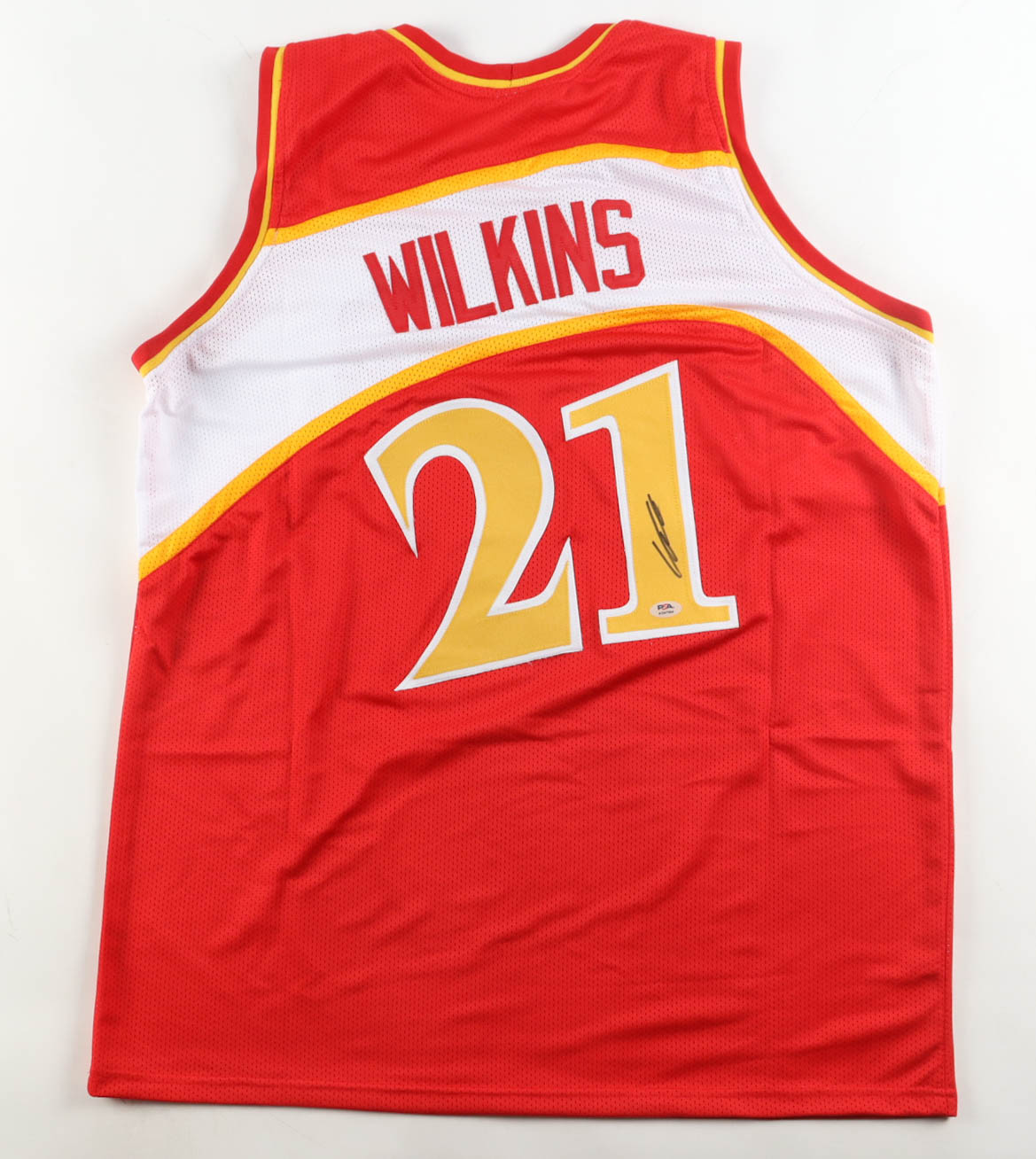 Dominique Wilkins Signed Jersey (PSA) at PristineAuction.com Dominique Wilkins Signed Jersey (PSA) at PristineAuction.com