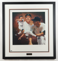 Mickey Mantle Signed LE Yankees Custom Framed Danny Day Art Print Display #536/536 (UDA) at PristineAuction.com