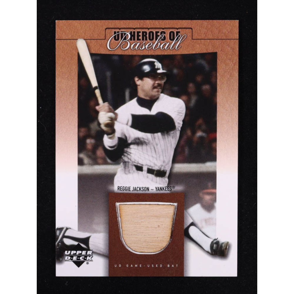 Reggie Jackson 2001 Upper Deck Prospect Premieres Heroes of Baseball Game Bat #BRJ at PristineAuction.com