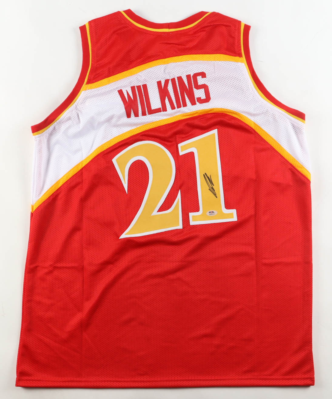 Dominique Wilkins Signed Jersey (PSA) at PristineAuction.com Dominique Wilkins Signed Jersey (PSA) at PristineAuction.com