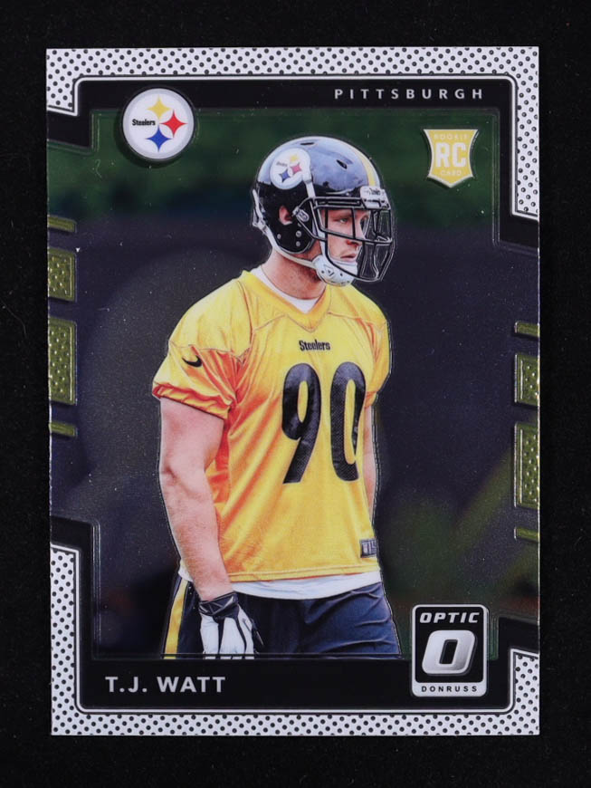 T.J. Watt 2017 Donruss Optic #122 RC at PristineAuction.com T.J. Watt 2017 Donruss Optic #122 RC at PristineAuction.com
