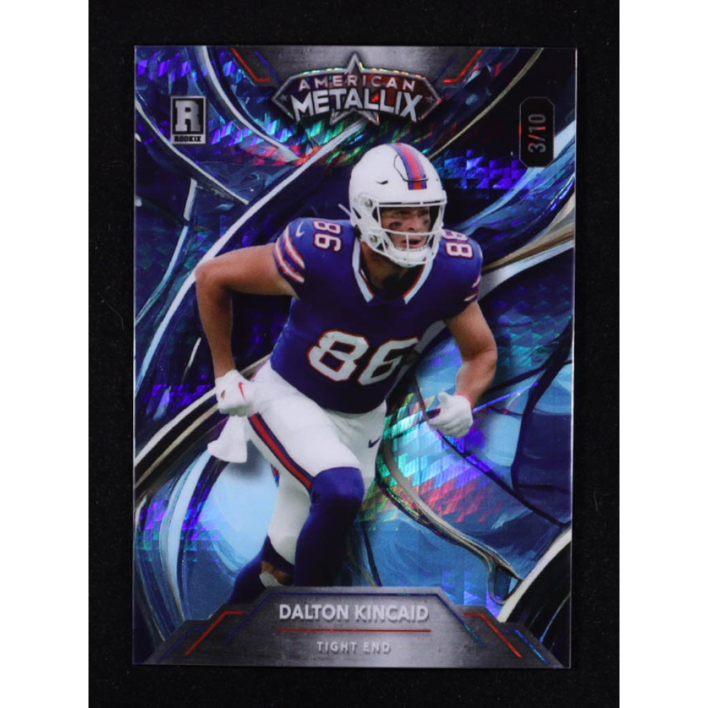 Dalton Kincaid 2023 Wild Card American Metallix Blue Hyper #WMGDK #3/10 RC at PristineAuction.com