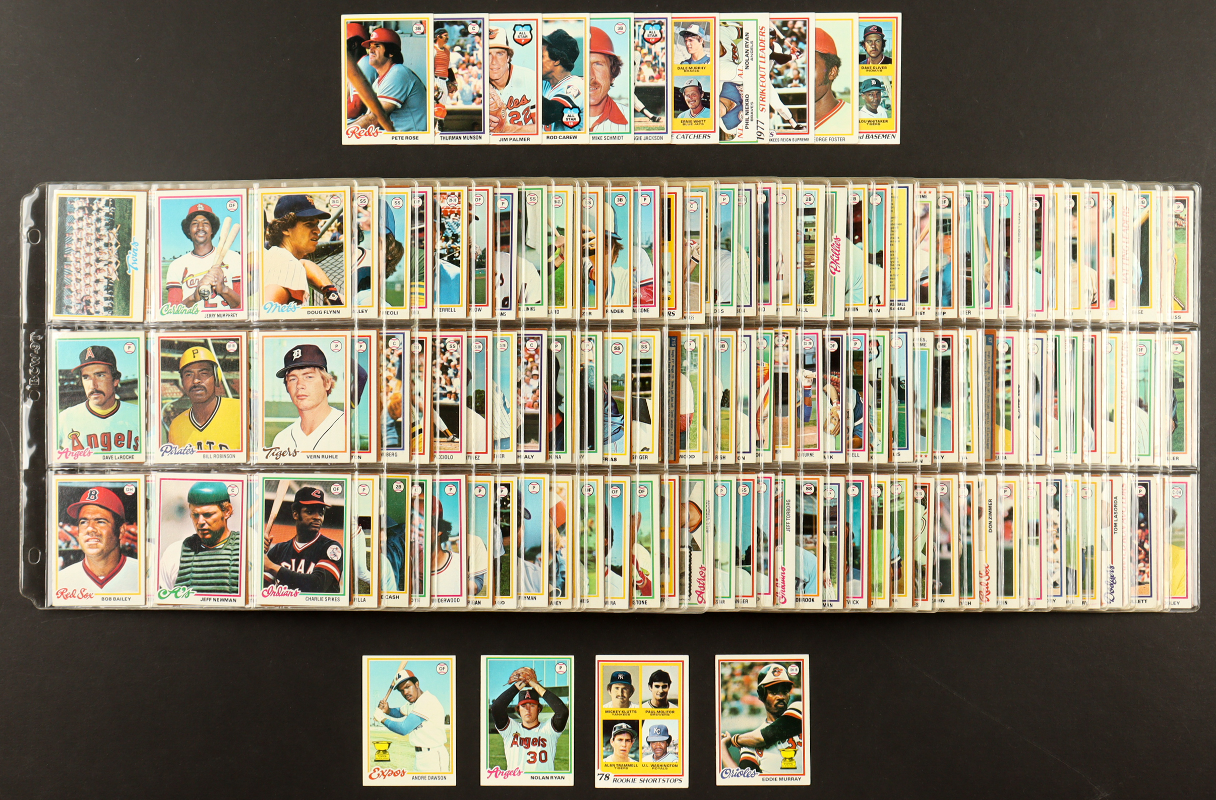 1978 Topps Baseball Complete Set of (726) Cards with Eddie Murray #36 RC, Rookie Shortstops #707, Nolan Ryan #400, Andre Dawson #72 at PristineAuction.com 1978 Topps Baseball Complete Set of (726) Cards with Eddie Murray #36 RC, Rookie Shortstops #707, Nolan Ryan #400, Andre Dawson #72 at PristineAuction.com