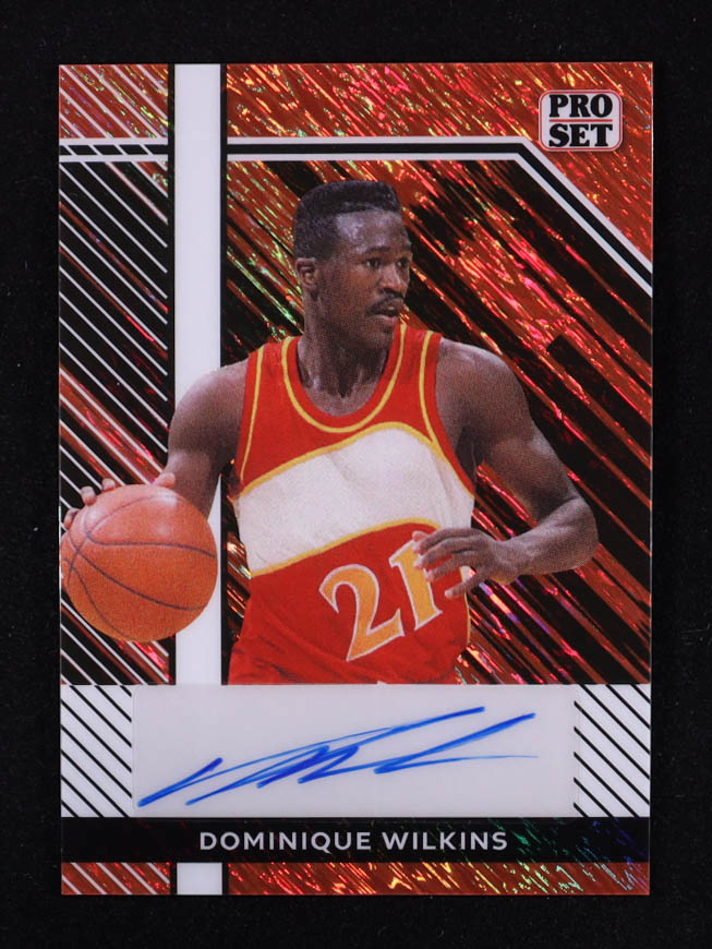 Dominique Wilkins 2024 Leaf Collective Pro Set Autographs Orange Shimmer #PSADW1 #4/8 at PristineAuction.com Dominique Wilkins 2024 Leaf Collective Pro Set Autographs Orange Shimmer #PSADW1 #4/8 at PristineAuction.com
