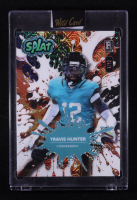 Travis Hunter 2025 Wild Card Splat Background 2 Orange Mojo #SBORA02-TH #01/12 RC at PristineAuction.com