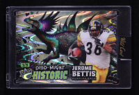Jerome Bettis 2024 Wild Card Alumination Dino-Might Pre-Historic Stegosaurus Green Ray Wave #PHSTG3-JB #1/3 at PristineAuction.com