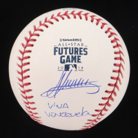Andres Gimenez Signed OML 2018 All-Star Futures Game Logo Baseball Inscribed "Viva Venezuela" (JSA & USA SM) at PristineAuction.com