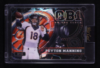 Peyton Manning 2024 Wild Card QB1 On The Clock Black Orange Rainbow Foil #OCW-BK-PM1 #02/15 at PristineAuction.com