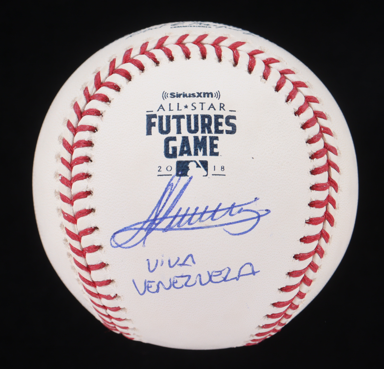 Andres Gimenez Signed OML 2018 All-Star Futures Game Logo Baseball Inscribed "Viva Venezuela" (JSA & USA SM) at PristineAuction.com Andres Gimenez Signed OML 2018 All-Star Futures Game Logo Baseball Inscribed "Viva Venezuela" (JSA & USA SM) at PristineAuction.com