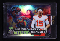 Patrick Mahomes 2024 Wild Card Alumination Dino-Might Pre-Historic Tyrannosaurus Rex Blue Rainbow Foil #PHTRX1-PM #08/20 at PristineAuction.com