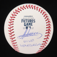 Andres Gimenez Signed OML 2018 All-Star Futures Game Logo Baseball Inscribed "Viva Venezuela" (JSA & USA SM) at PristineAuction.com