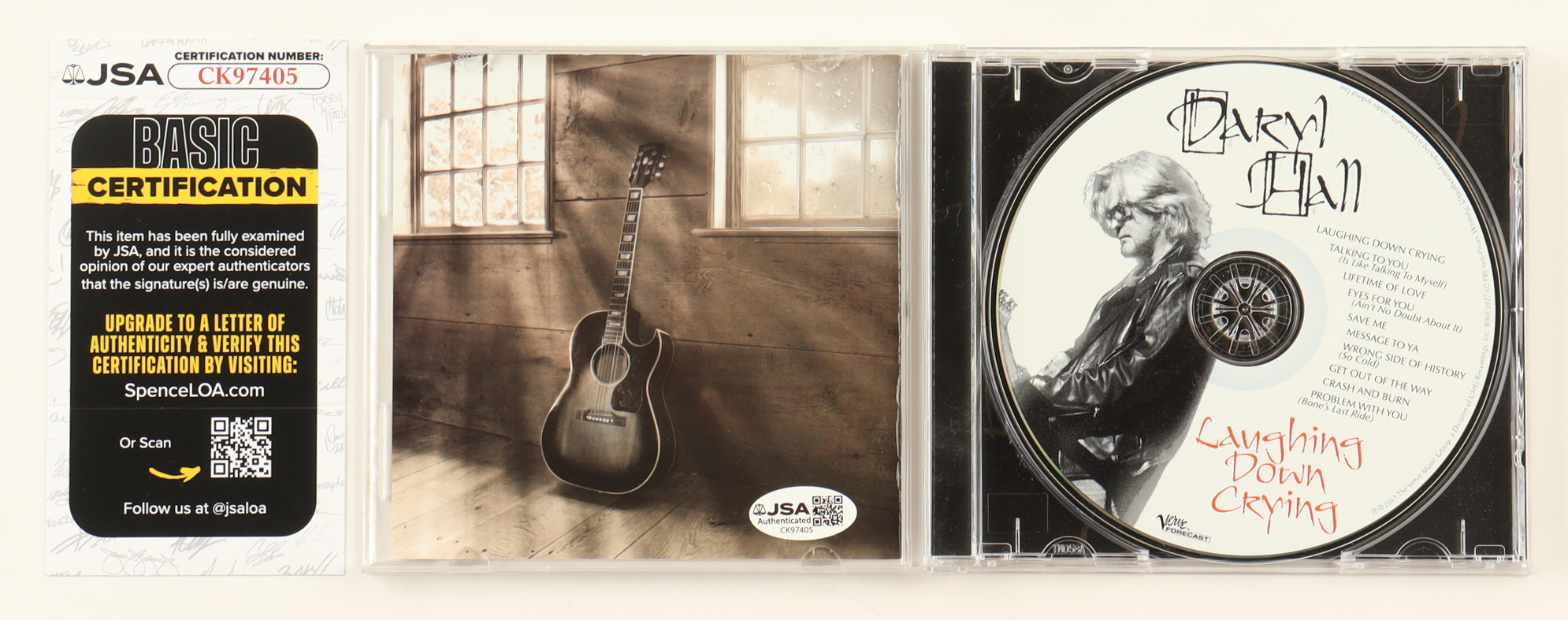 Daryl Hall Signed "Laughing Down Crying" CD Album (JSA) at PristineAuction.com Daryl Hall Signed "Laughing Down Crying" CD Album (JSA) at PristineAuction.com