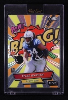 Tyler Warren 2025 Wild Card Comix BAANG! Silver Rainbow Foil #ACBRD-TW #14/25 RC at PristineAuction.com