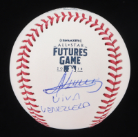 Andres Gimenez Signed OML 2018 All-Star Futures Game Logo Baseball Inscribed "Viva Venezuela" (JSA & USA SM) at PristineAuction.com