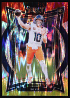 Bo Nix 2024 Select Prizm Red and Yellow Shock #30 RC at PristineAuction.com