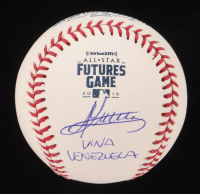 Andres Gimenez Signed OML 2018 All-Star Futures Game Logo Baseball Inscribed "Viva Venezuela" (JSA & USA SM) at PristineAuction.com