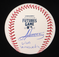 Andres Gimenez Signed OML 2018 All-Star Futures Game Logo Baseball Inscribed "Viva Venezuela" (JSA & USA SM) at PristineAuction.com