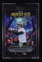 Tyler Shough 2025 Wild Card Haunted Hits Monster Hunt Pumpkin Patch Blue Shimmer #HHP-TS #2/2 RC at PristineAuction.com