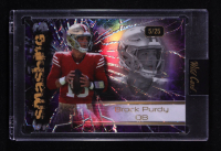 Brock Purdy 2024 Wild Card Alumination Smashing Purple Rainbow Foil #AS-BP #05/25 at PristineAuction.com