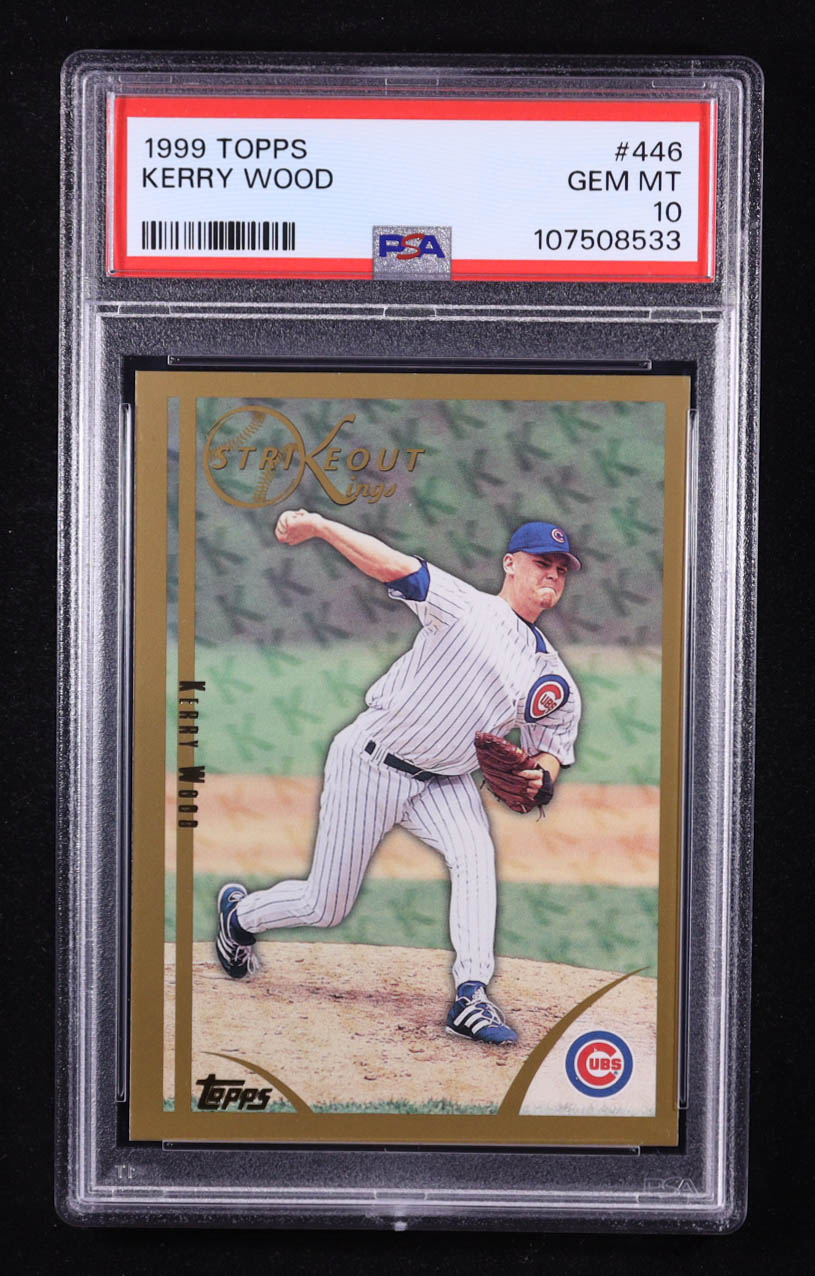 Kerry Wood 1999 Topps #446 SK (PSA 10) at PristineAuction.com Kerry Wood 1999 Topps #446 SK (PSA 10) at PristineAuction.com