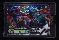 Jalen Hurts 2024 Wild Card Alumination Dino-Might Pre-Historic Tyrannosaurus Rex Blue Donut Circles #PHTRX1-JH #14/15 at PristineAuction.com