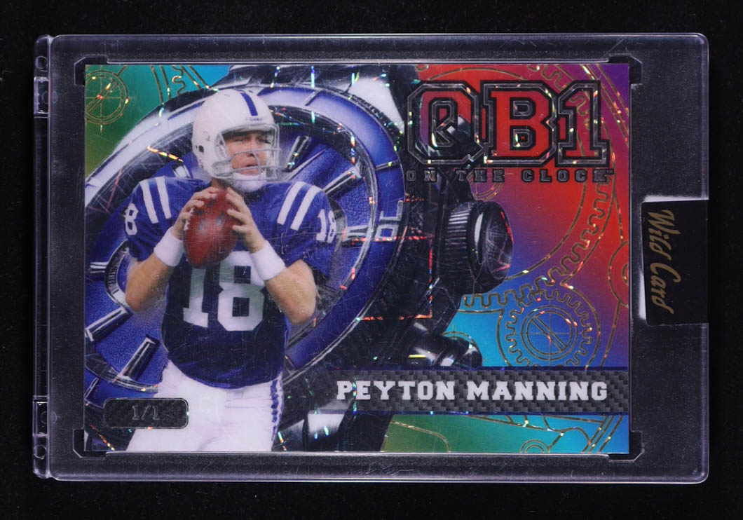 Peyton Manning 2024 Wild Card Qb 1 On The Clock #OCW-RB-PM3 #1/1 at PristineAuction.com Peyton Manning 2024 Wild Card Qb 1 On The Clock #OCW-RB-PM3 #1/1 at PristineAuction.com