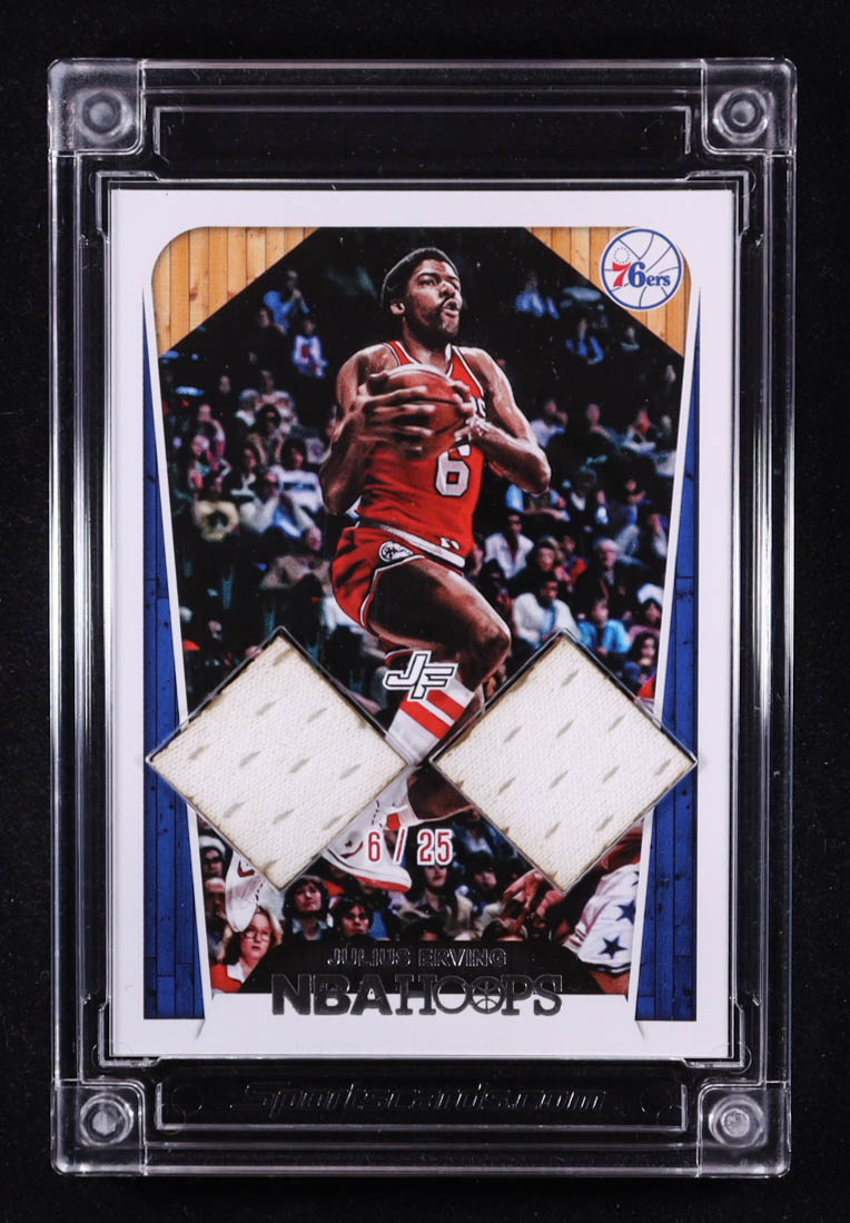 Julius Erving 2025 Jersey Fusion Basketball Edition Dual Game Worn Jersey #JE84 #6/25 at PristineAuction.com Julius Erving 2025 Jersey Fusion Basketball Edition Dual Game Worn Jersey #JE84 #6/25 at PristineAuction.com