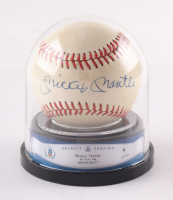 Mickey Mantle Signed OML Logo Baseball With Beckett Display Case (BGS Auto 9) at PristineAuction.com