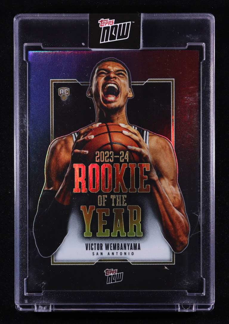 Victor Wembanyama 2023-24 Topps Now Victor Wembanyama #VW6 ROY RC at PristineAuction.com Victor Wembanyama 2023-24 Topps Now Victor Wembanyama #VW6 ROY RC at PristineAuction.com