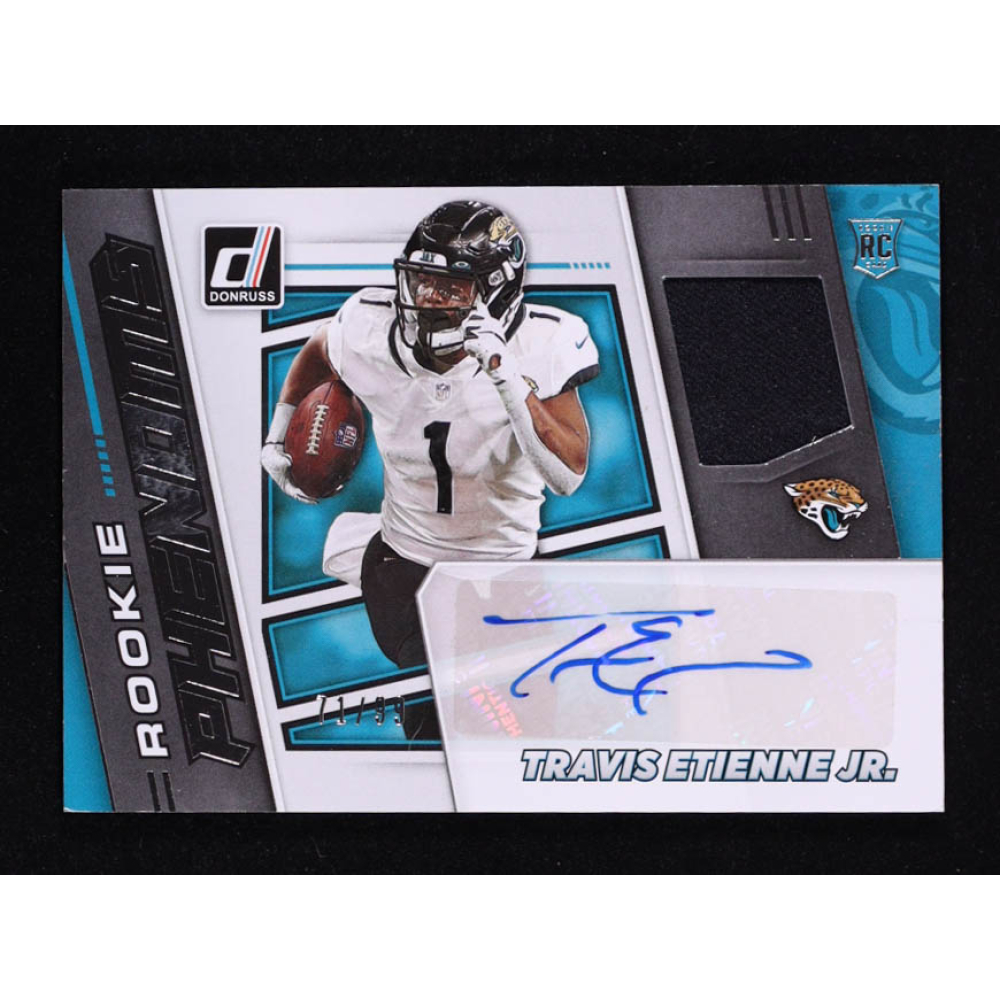 Travis Etienne Jr. 2021 Donruss Optic Rookie Phenoms #RPATET #71/99 JSY AU RC at PristineAuction.com