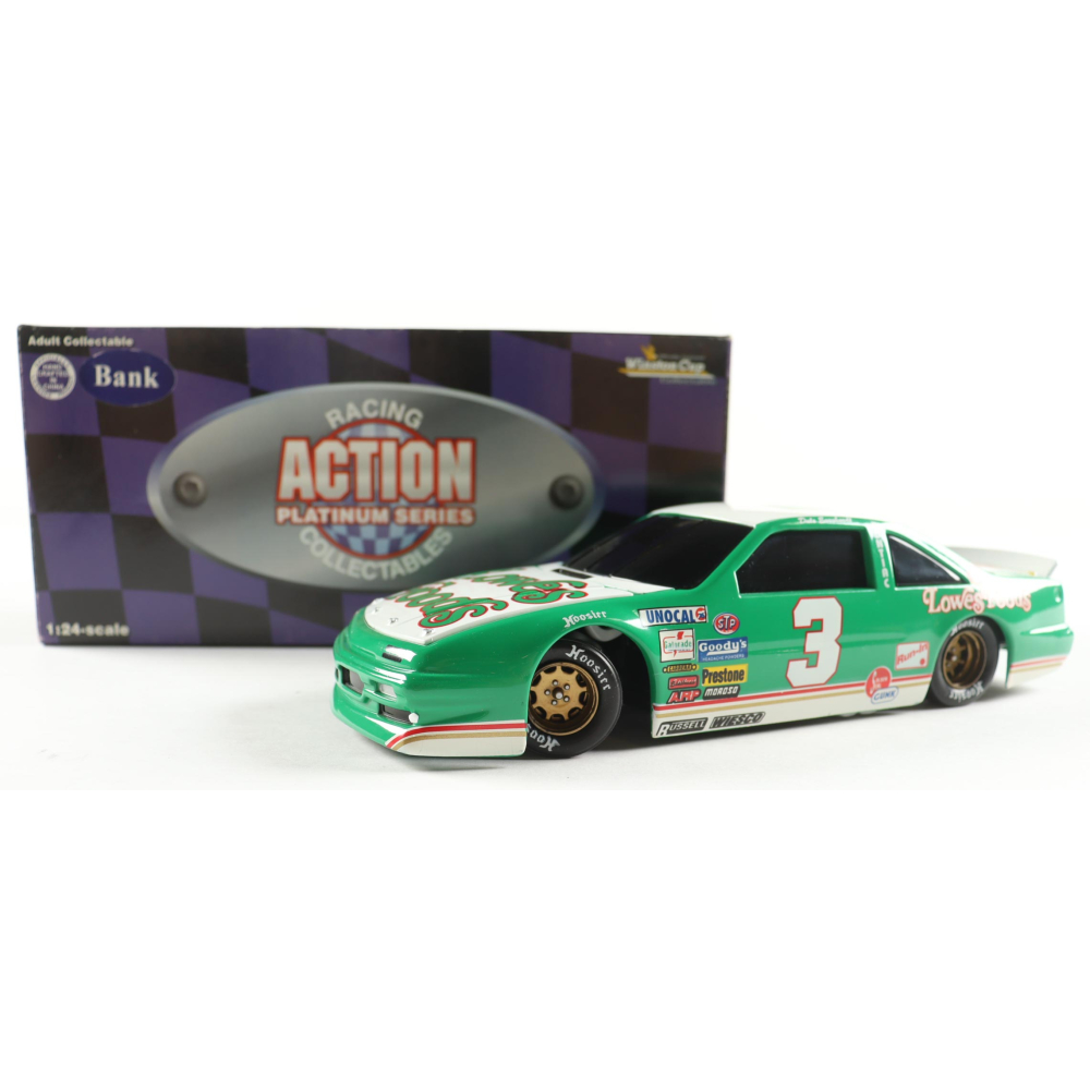 Dale Earnhardt LE NASCAR #3 Lowes - 1989 Pontiac 1:24 Scale Diecast Car at PristineAuction.com