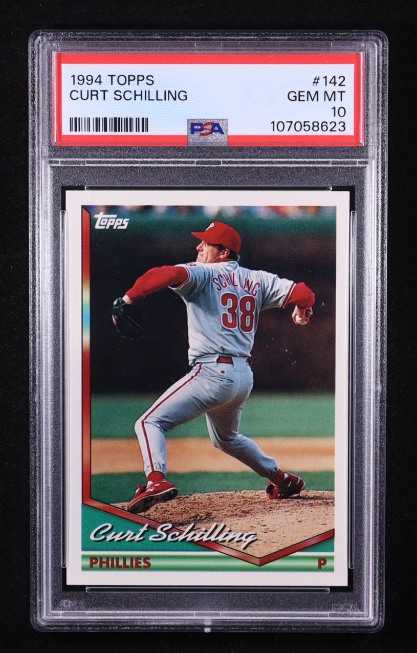 Curt Schilling 1994 Topps #142 (PSA 10) at PristineAuction.com Curt Schilling 1994 Topps #142 (PSA 10) at PristineAuction.com