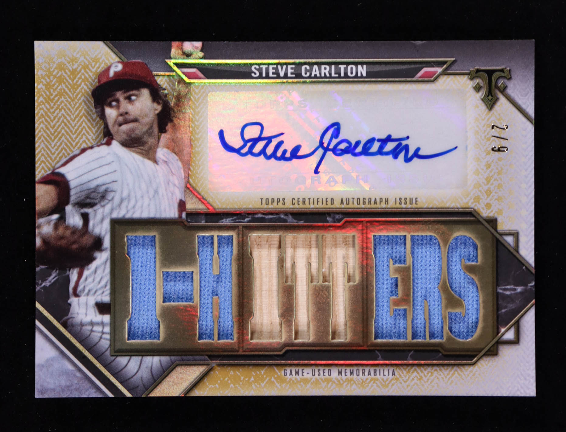 Steve Carlton 2021 Topps Triple Threads Autograph Relics Gold #TTARSCA3 #2/9 at PristineAuction.com Steve Carlton 2021 Topps Triple Threads Autograph Relics Gold #TTARSCA3 #2/9 at PristineAuction.com