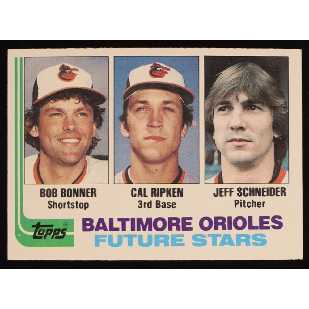 Bob Bonner / Cal Ripken / Jeff Schneider 1982 Topps #21 RC at PristineAuction.com